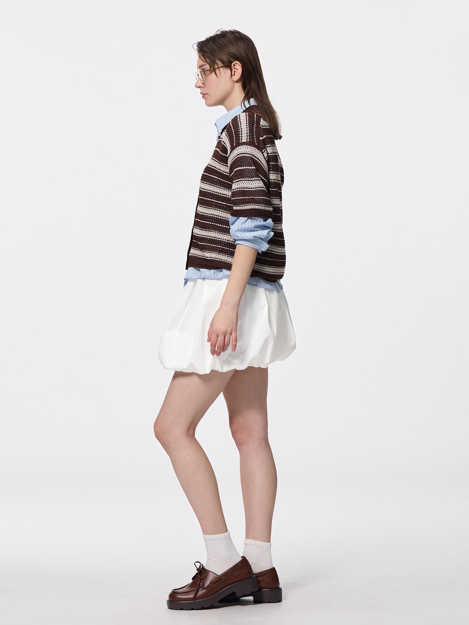 Bubble Hem Mini Skirt | GU US