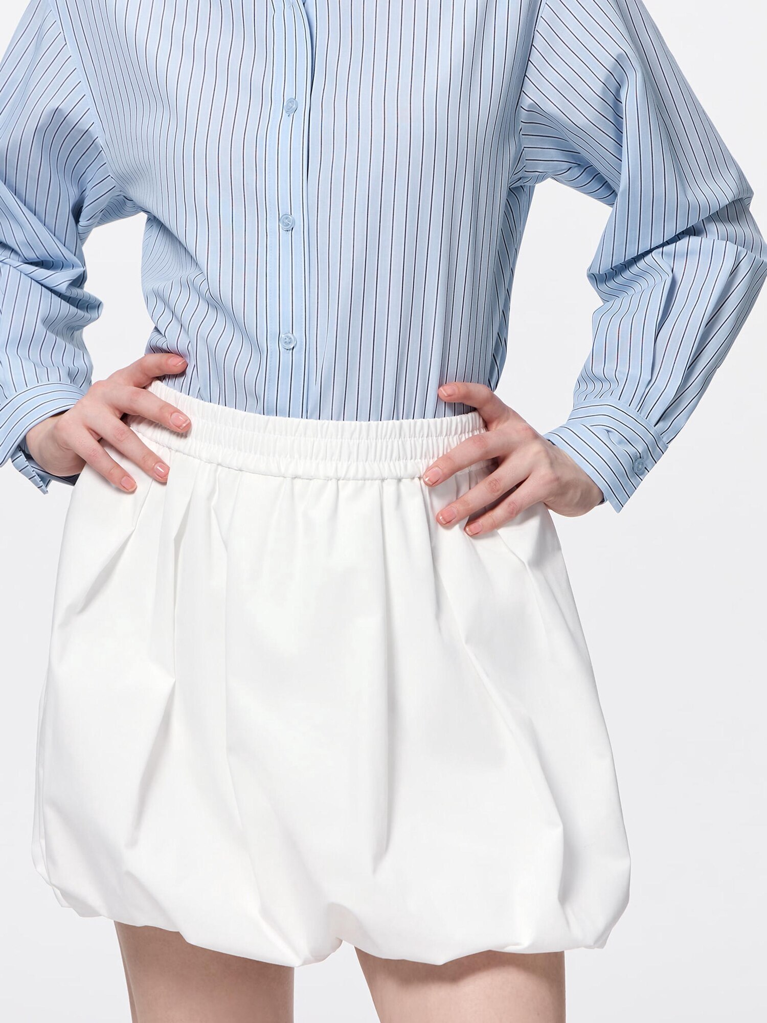 新作バルーンスカート【MARITHE】W NYLON BUBBLE HEM MINI SKIRT Bubble Hem Mini Skirt | GU US