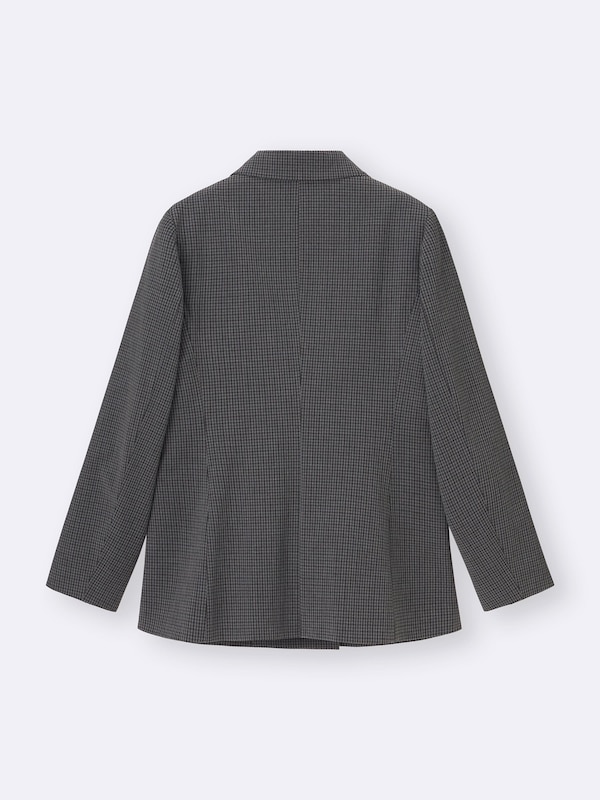 Double Breasted Checked Jacket