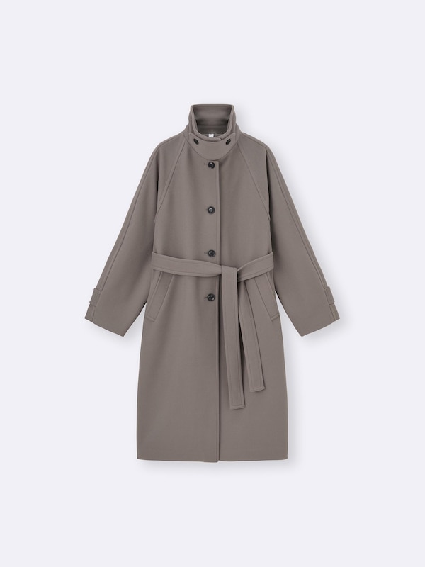 COZY MELTON Balmacaan Coat