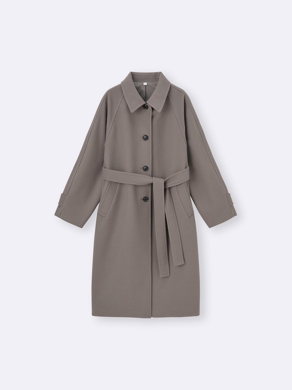 Melton Big Balmaccan Coat #BLACK [YK25FW01033C] main image 1