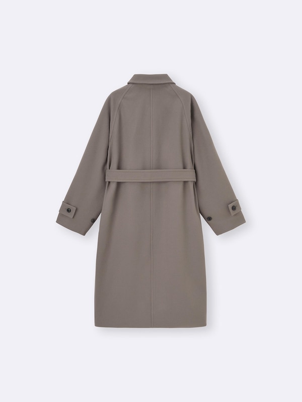 COZY MELTON Balmacaan Coat