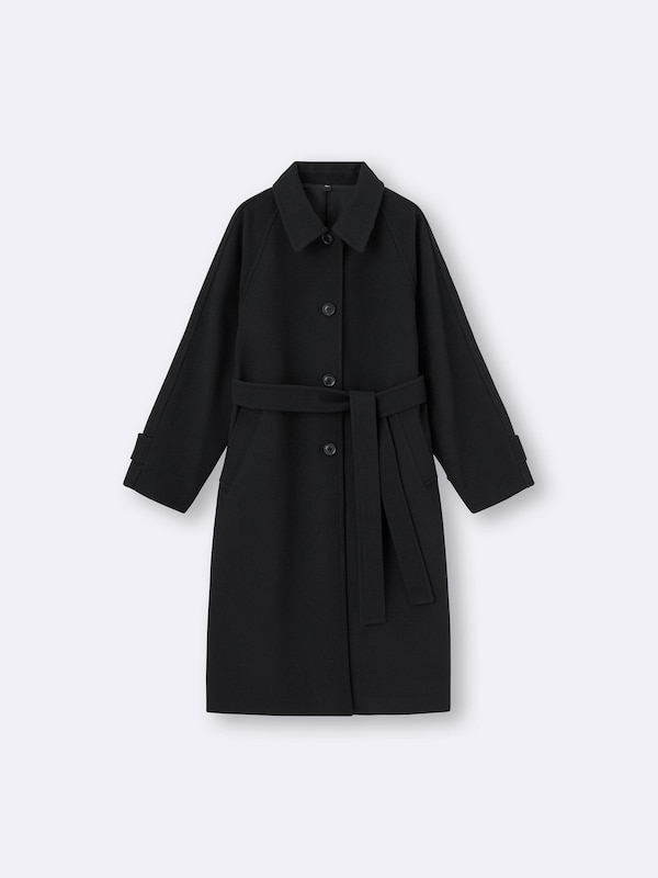 COZY MELTON Balmacaan Coat