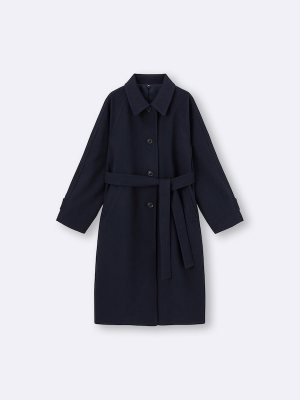 COZY MELTON Balmacaan Coat