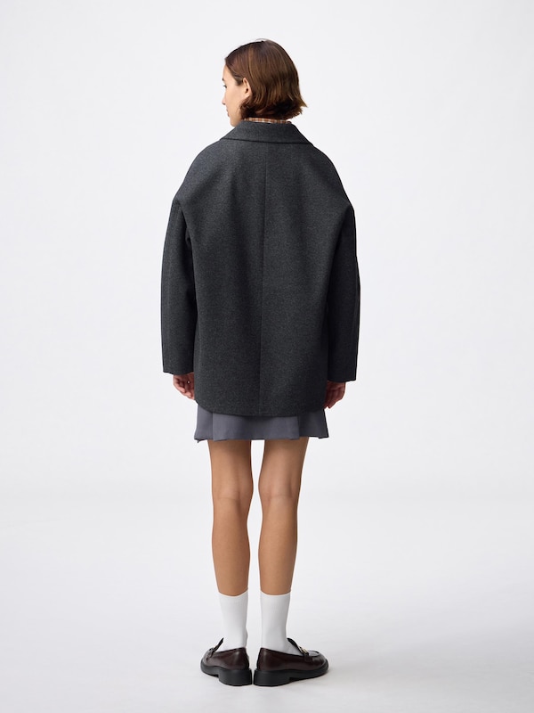 COZY MELTON Half Coat