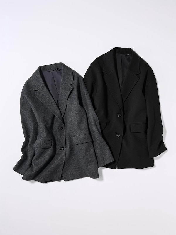 COZY MELTON Half Coat