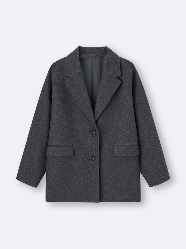 COZY MELTON Half Coat