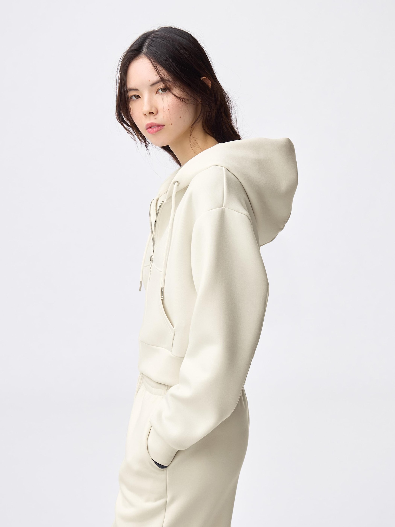 Women's Puff Sweat Full-Zip Hoodie | GU US Women's Puff Sweat Full-Zip Hoodie | GU US