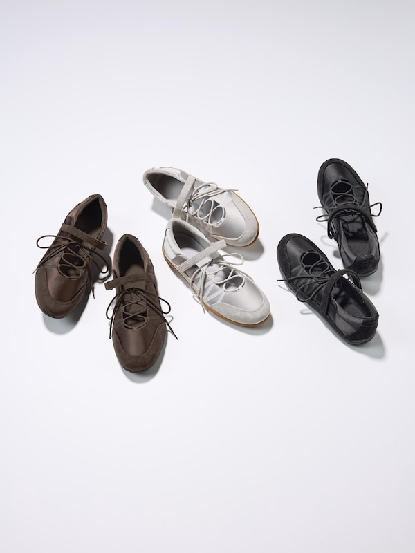 Lace Up Ballet Sneakers