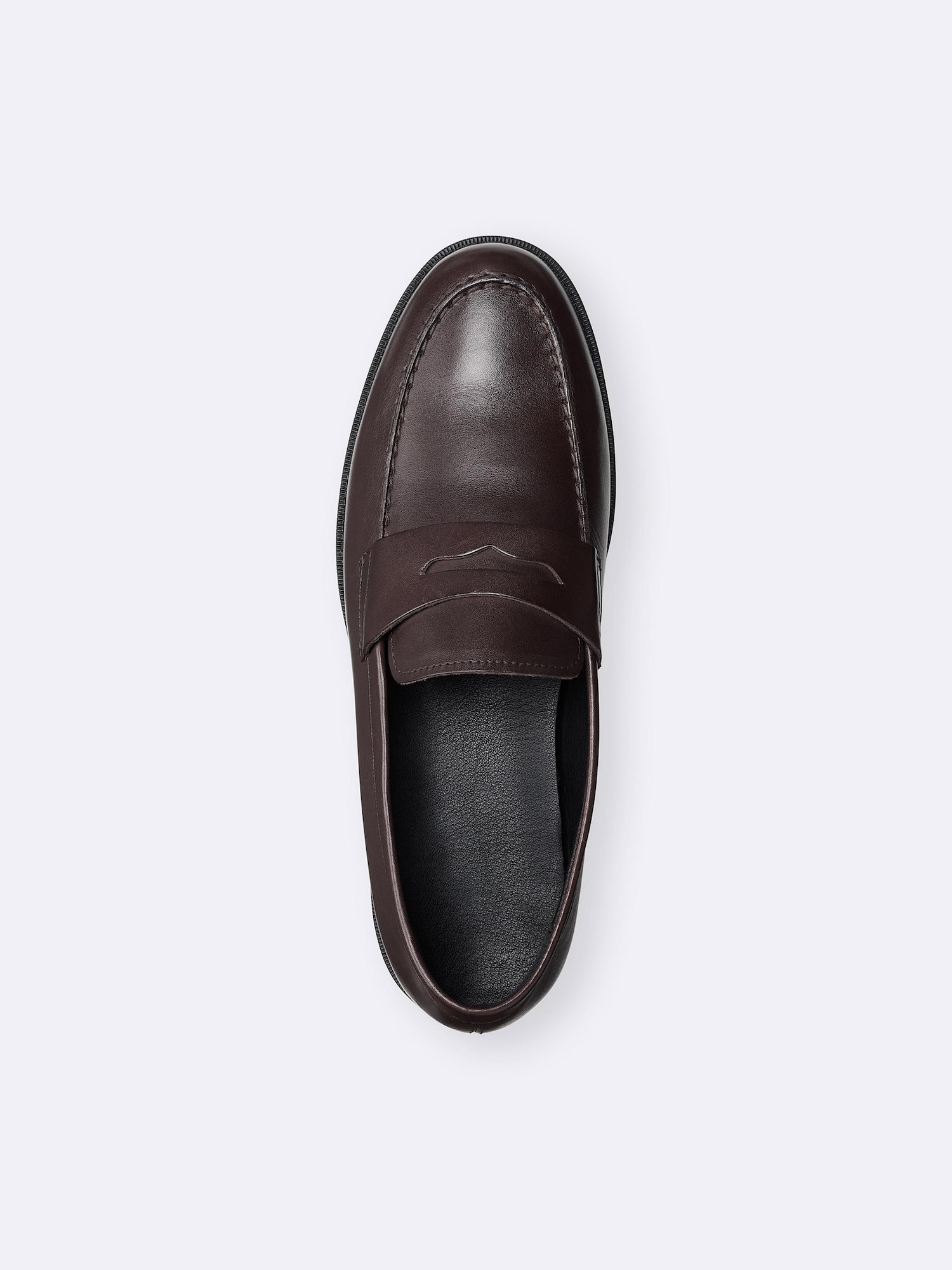 6ROKU♡＜OE＞LEATHER FLAT LOAFERS Men's Leather Flat Loafers | GU US