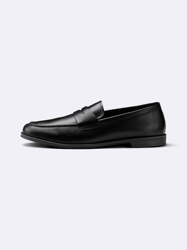 Leather Flat Loafers