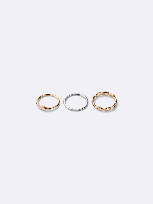 Stone & Metal Ring 5-Pack