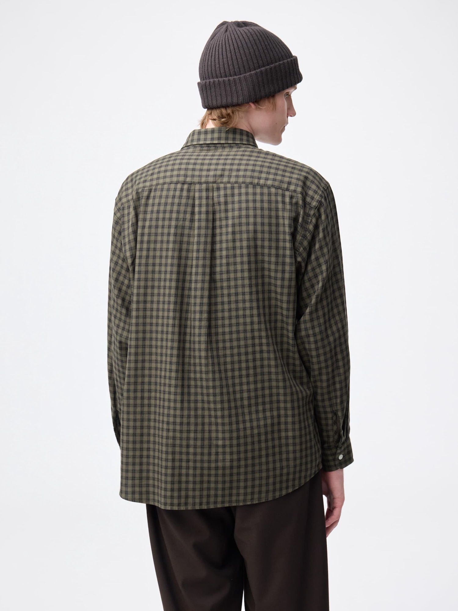 Cotton Checked Shirt | GU US