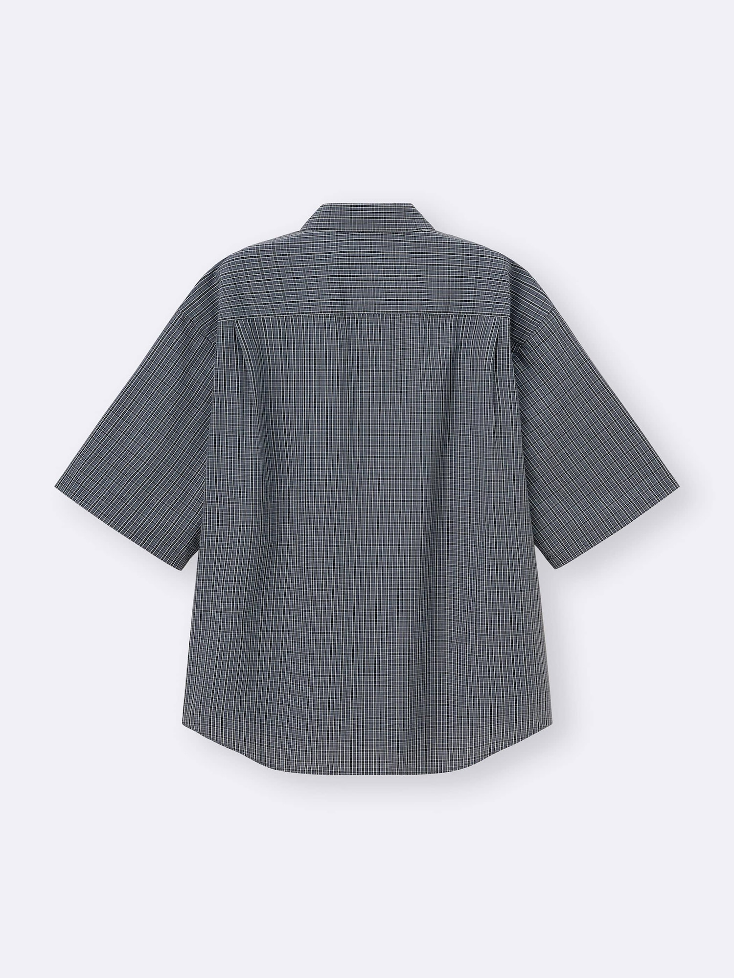 人気ブランド Shirt Checked Oversized Broadcloth | US GU | HalfSlv トップス