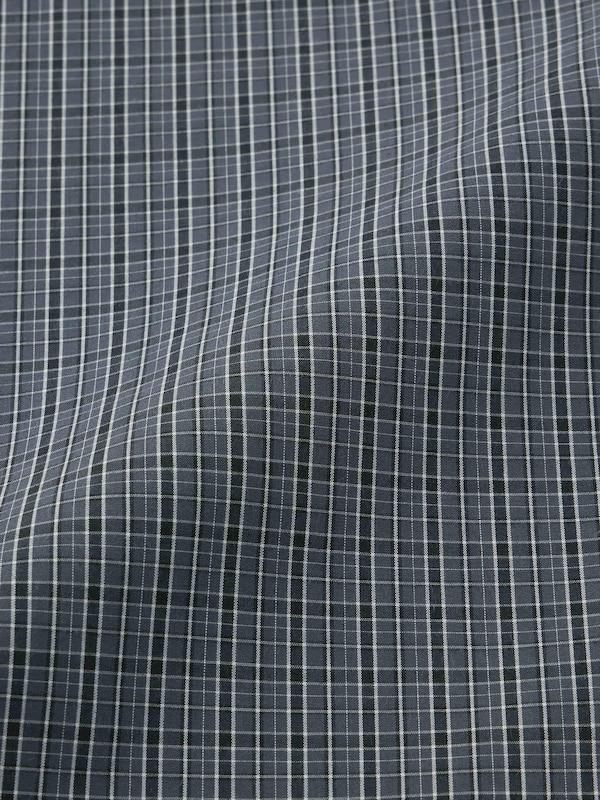 Broadcloth Oversized Checked Shirt | HalfSlv