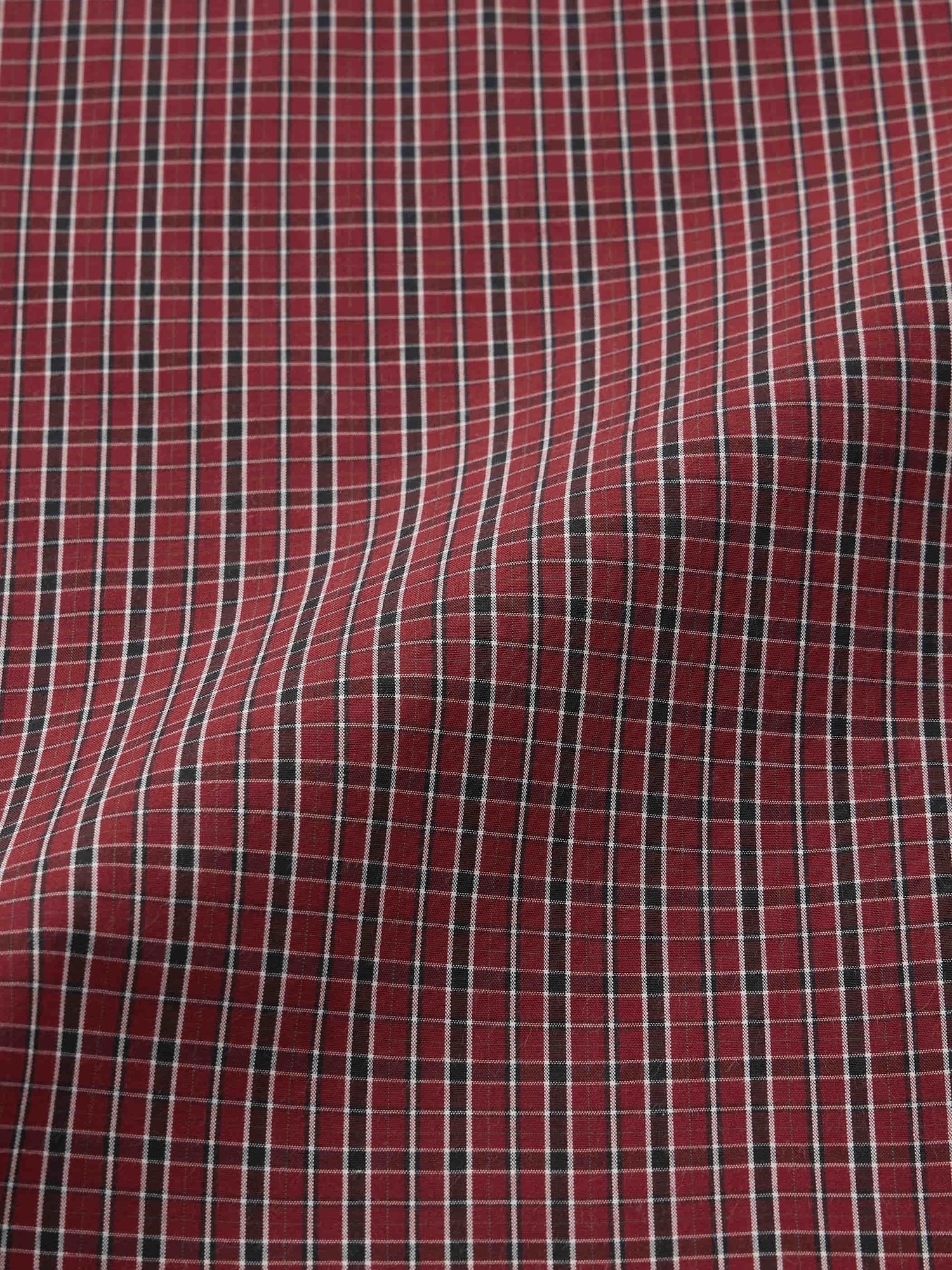 Broadcloth Oversized Checked Shirt | HalfSlv | GU US