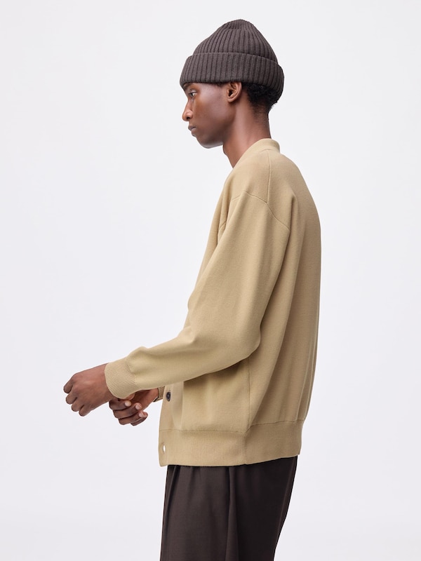 Milano Ribbed Polo Cardigan