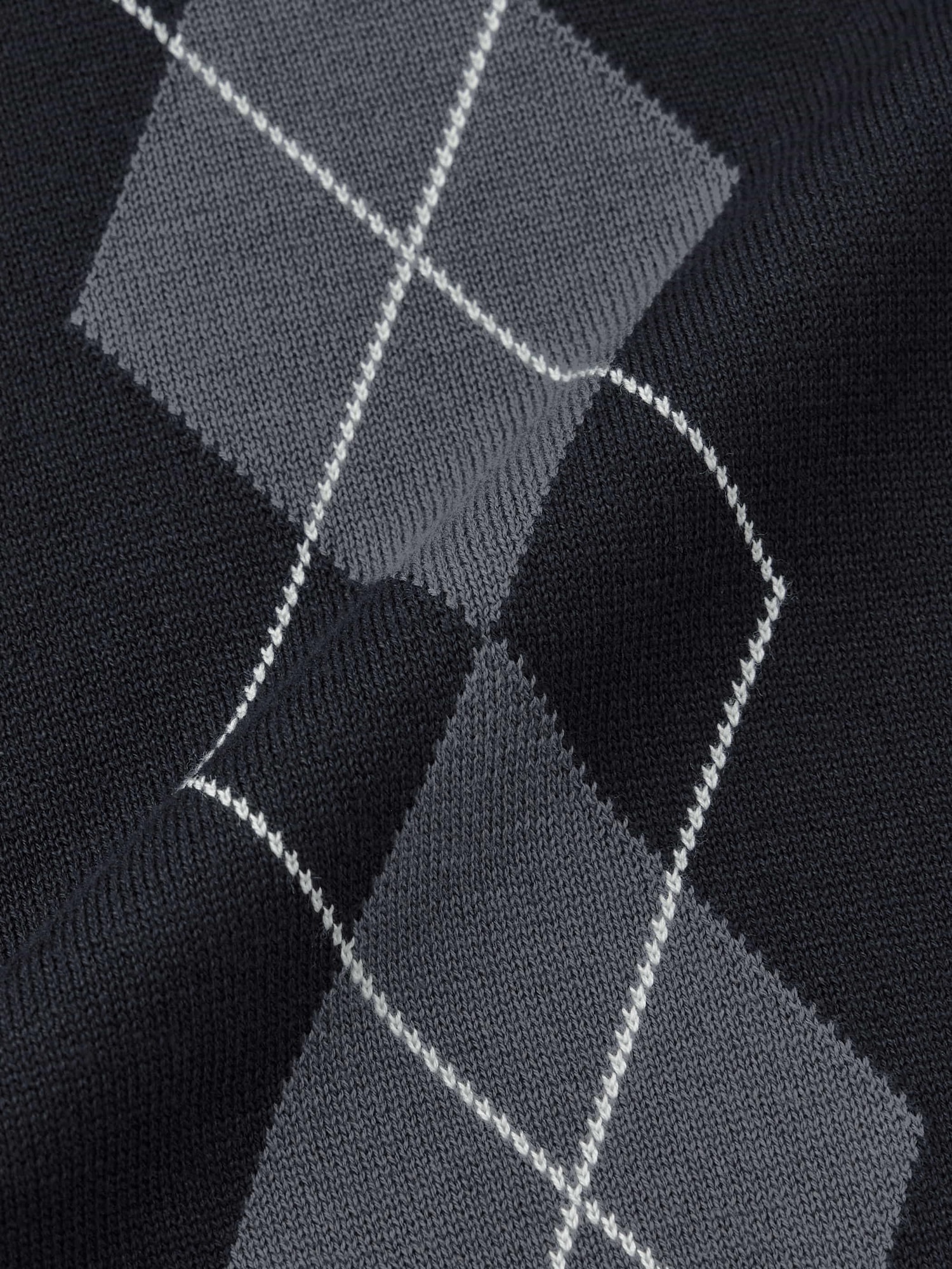 GIBOUS BORDER KNITPOLO GRAY×BLACK GIBOUS BORDER KNITPOLO GRAY×BLACK