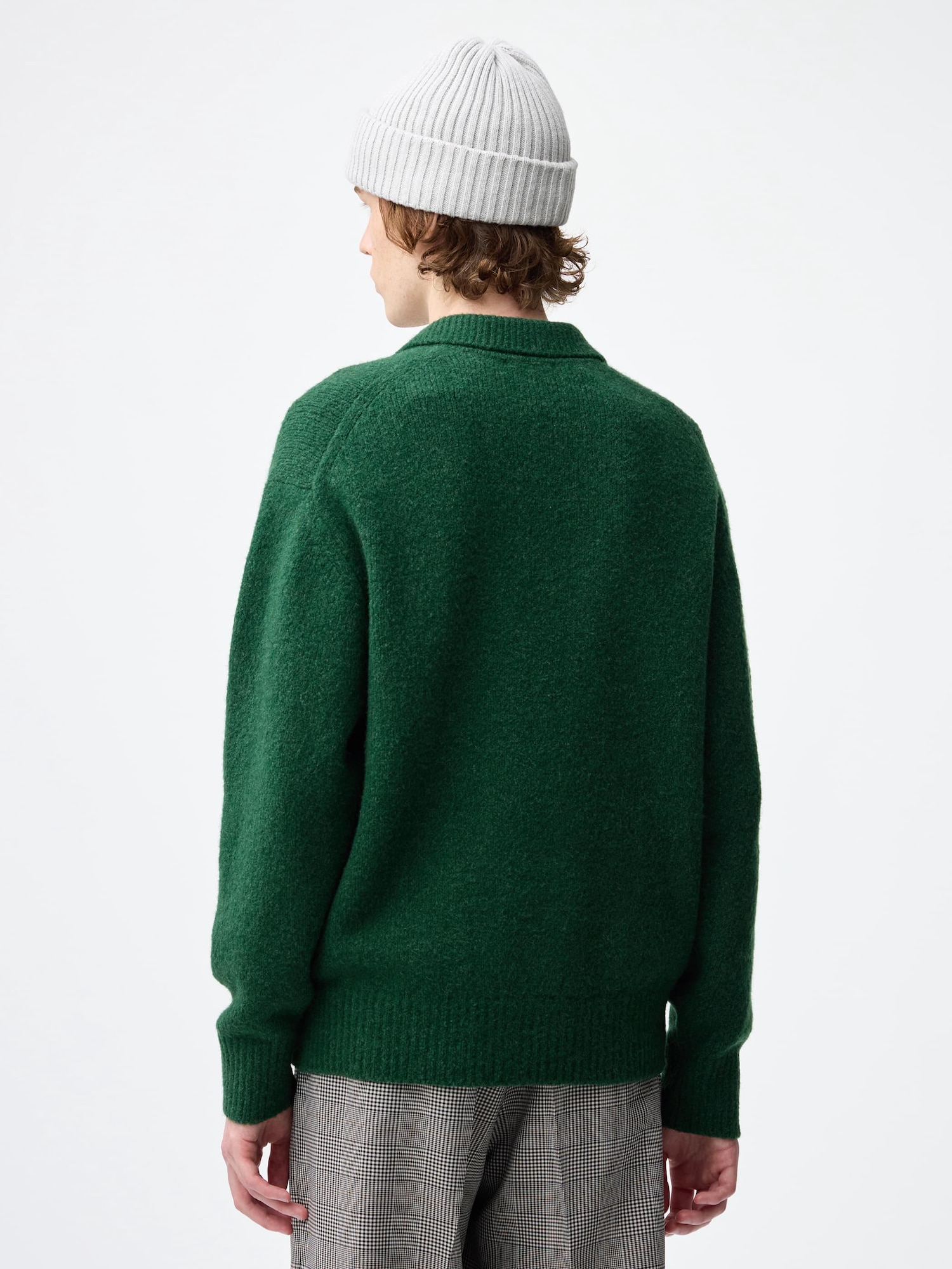 Puff Knit Half-Zip Pullover | GU US