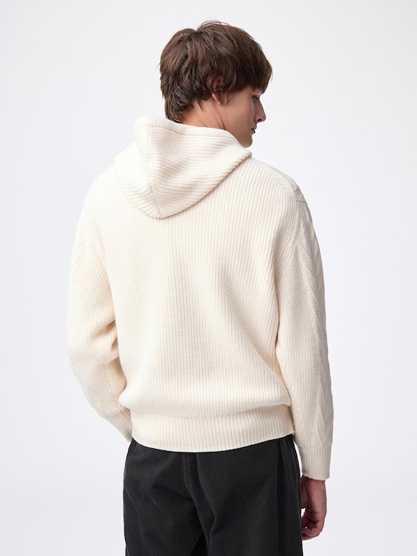Cable Full-Zip Hoodie