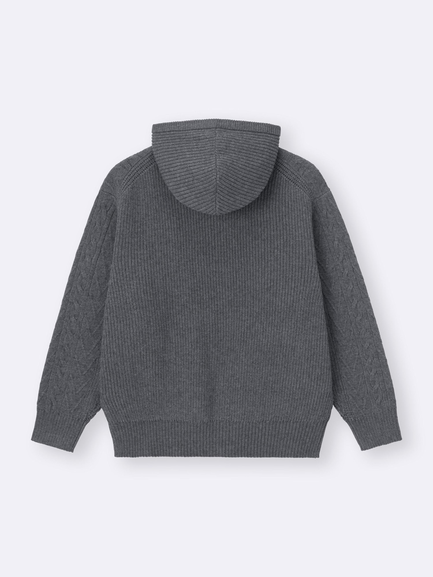 Cable Full-Zip Hoodie | GU US