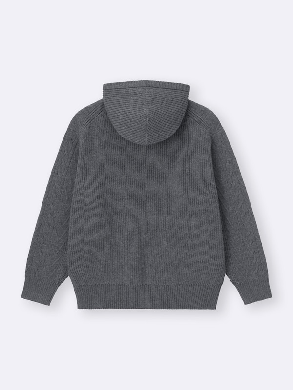 Cable Full-Zip Hoodie