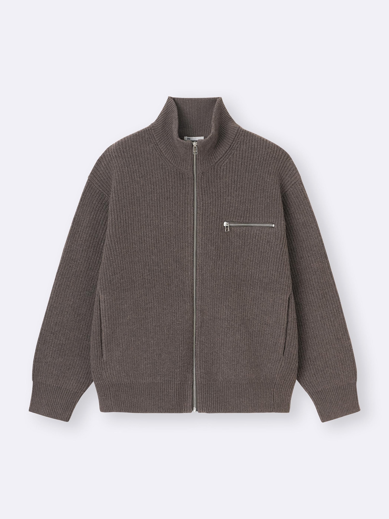 Men's Rib Stitched Full-Zip Knitted Jacket | GU US