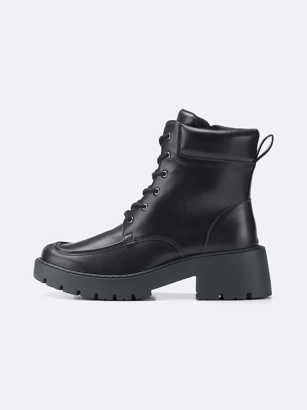 Volume Sole Lace Up Boots