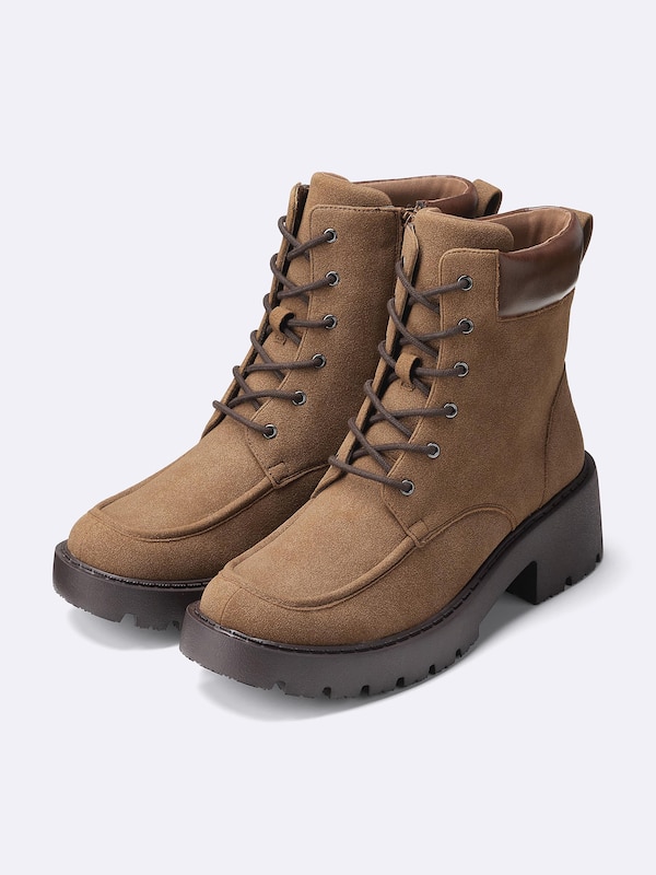Volume Sole Lace Up Boots
