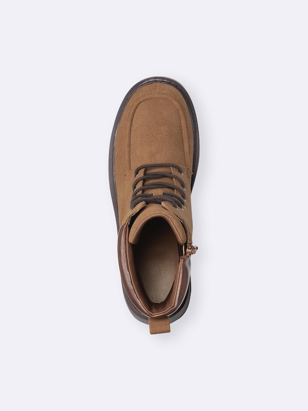 Volume Sole Lace Up Boots