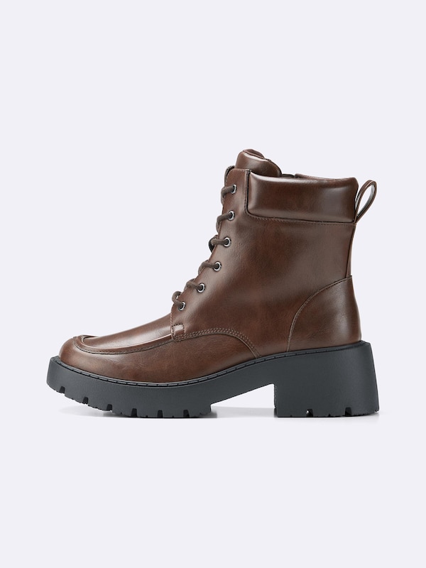 Volume Sole Lace Up Boots