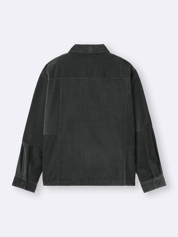Corduroy Zip-Up Shirt Jacket