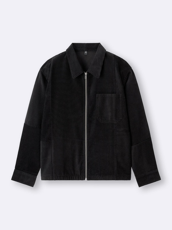 Corduroy Zip-Up Shirt Jacket
