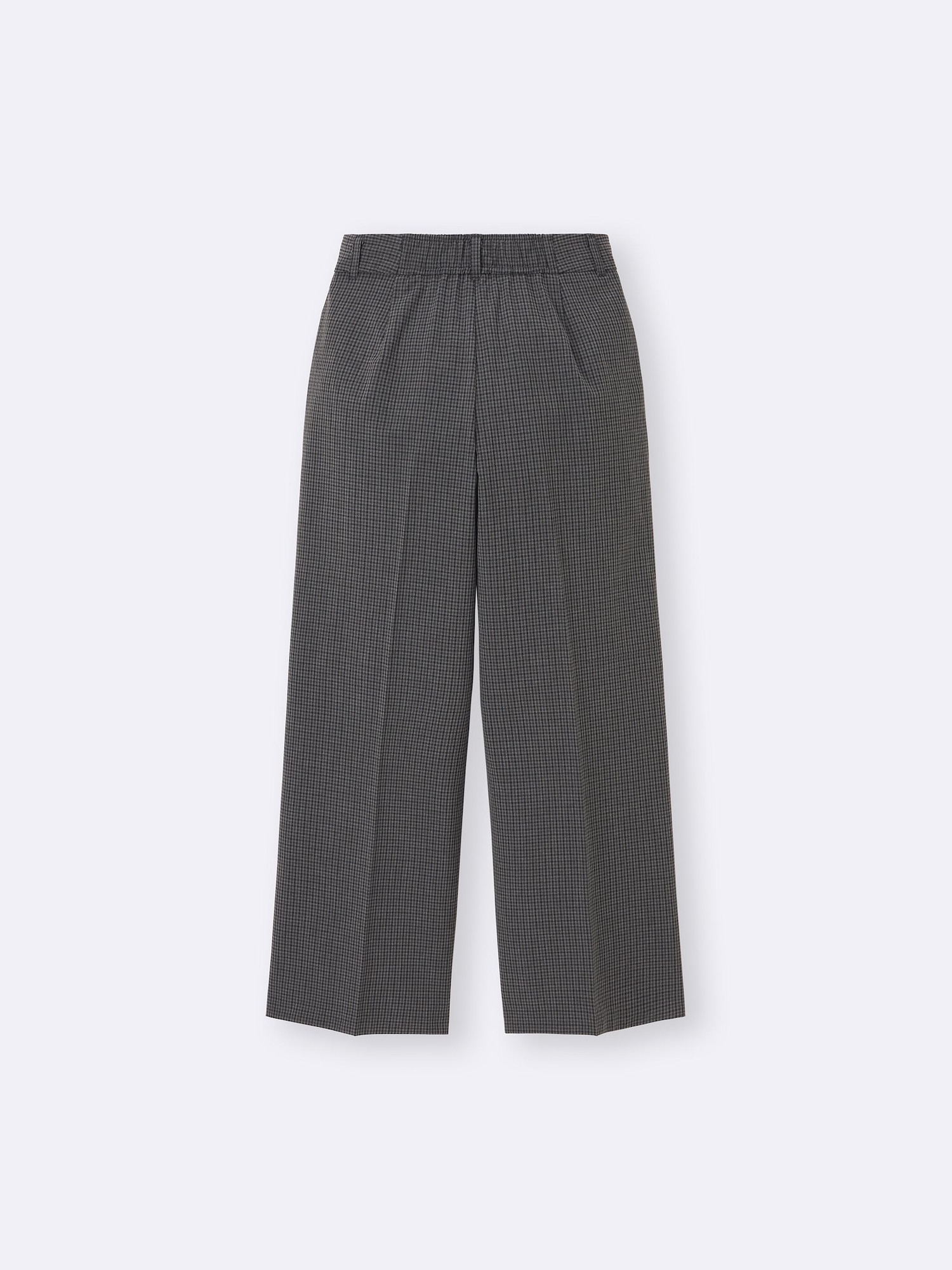 Women's Pleated Wide Checked Pants | GU US