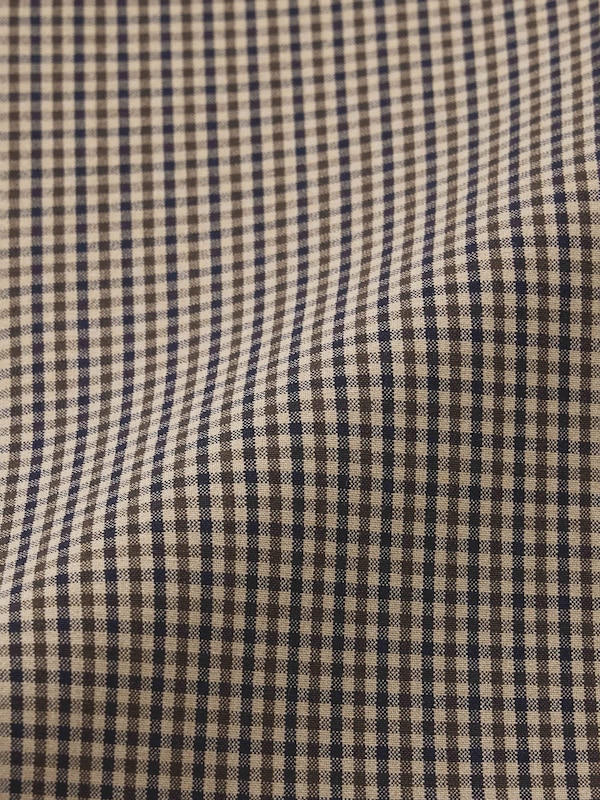 Pleated Wide Checked Pants