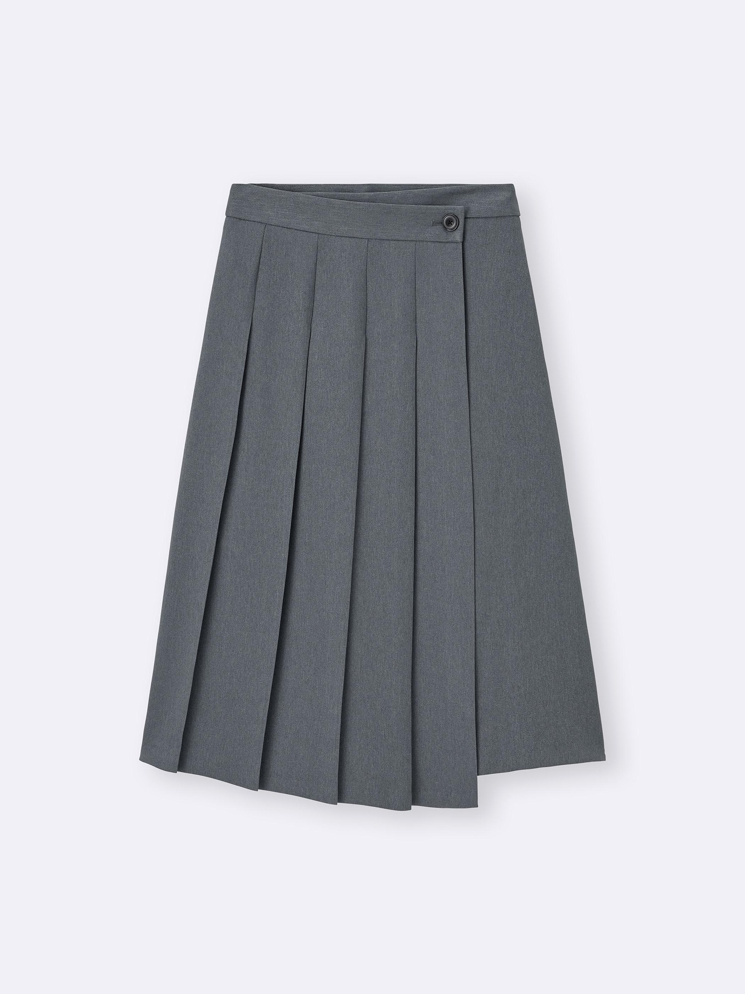 Wrap Pleated Midi Skirt | GU US