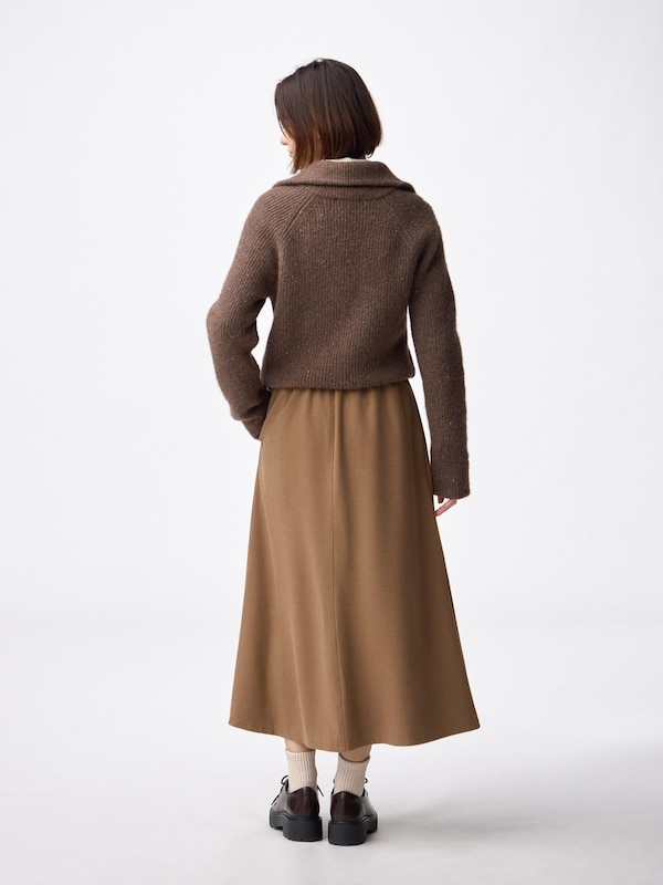 Brushed Flared Skirt