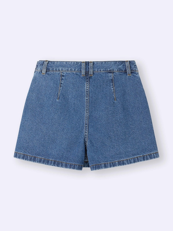 Denim Wrap Skort