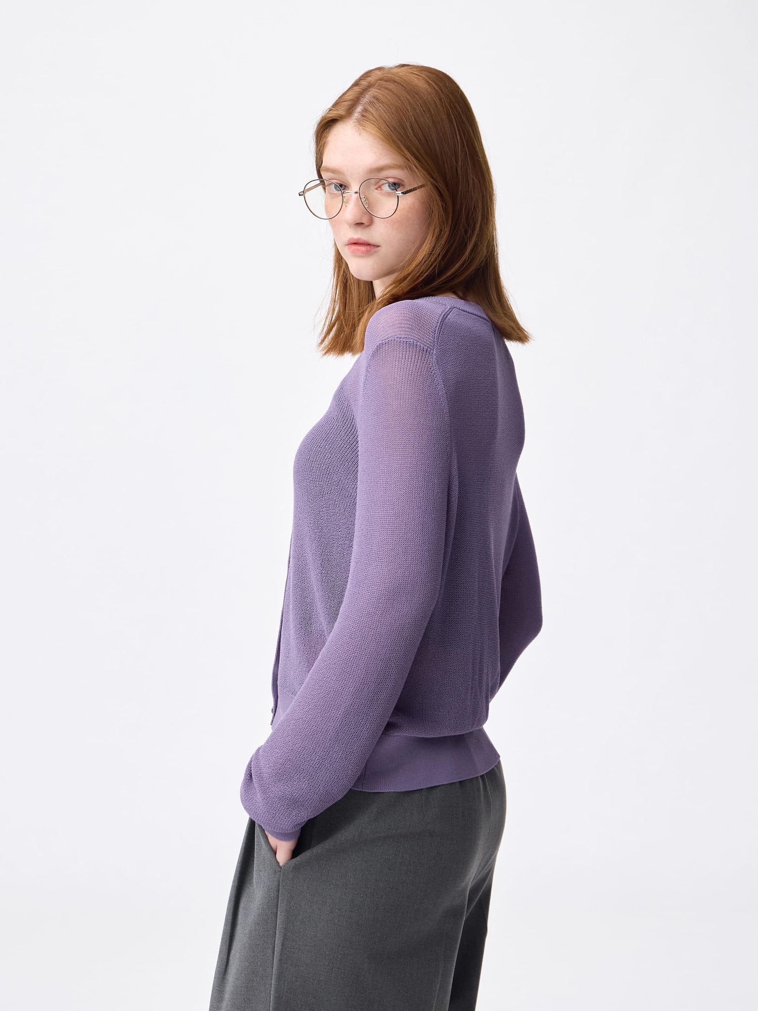 smyeon Long sleeve sheer cardigan/グレー 004_f3e7732c-5498-4117-b7c3-