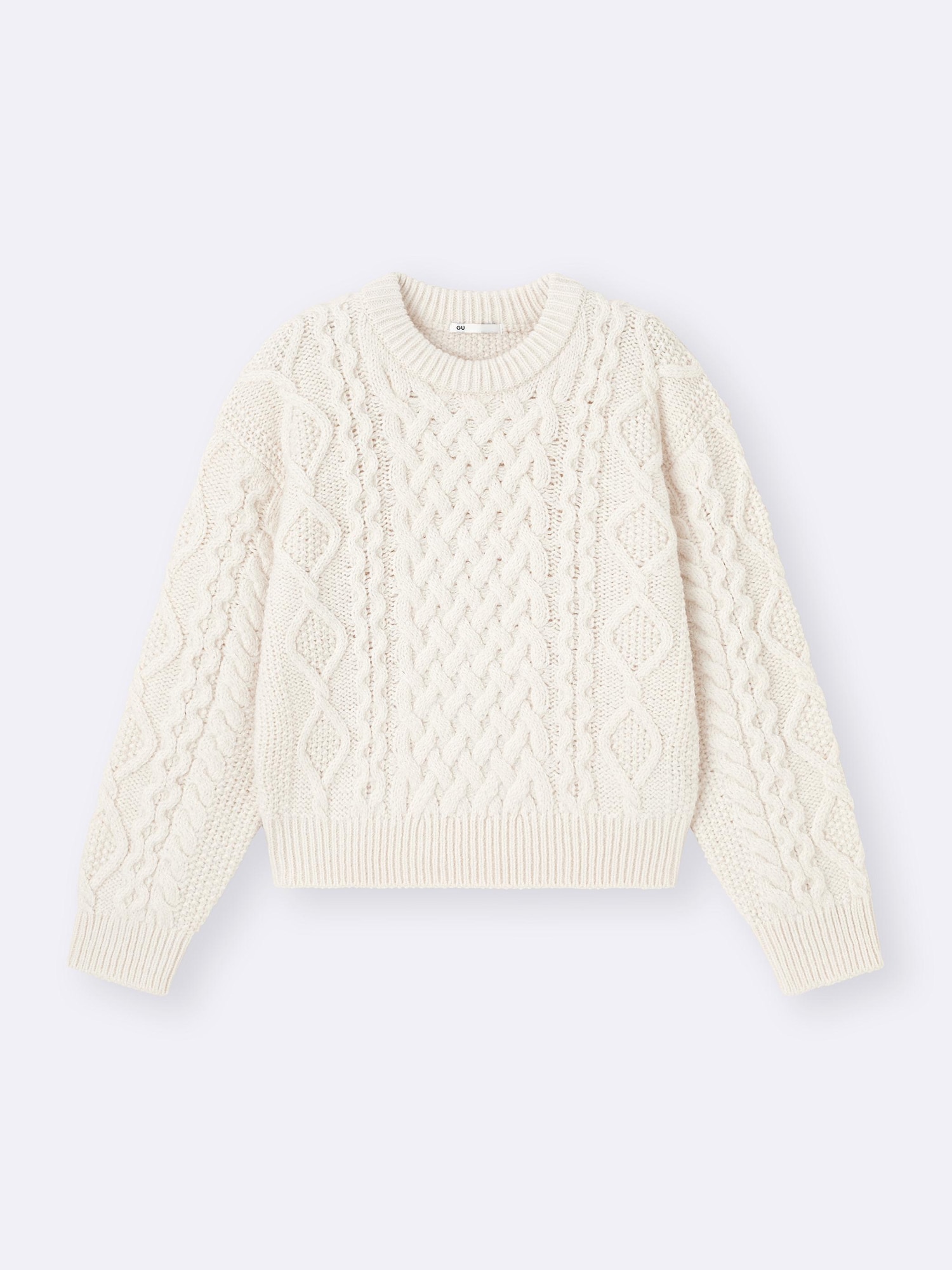 NKNIT ♡cable 2way KNIT WHITE 新品 NKNIT ♡cable 2way KNIT WHITE 新品