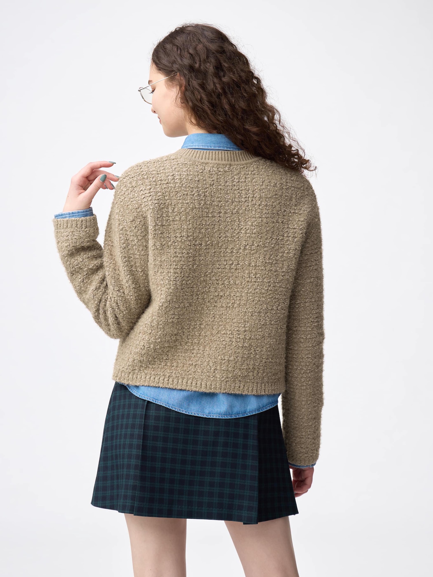 Tweedy Knitted Cardigan | GU US