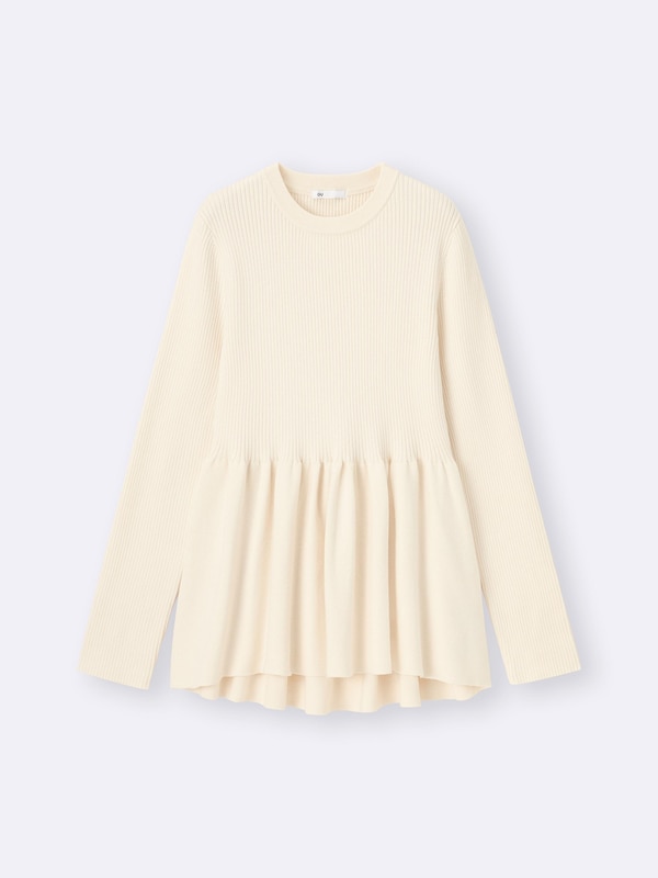 Peplum Knitted Pullover