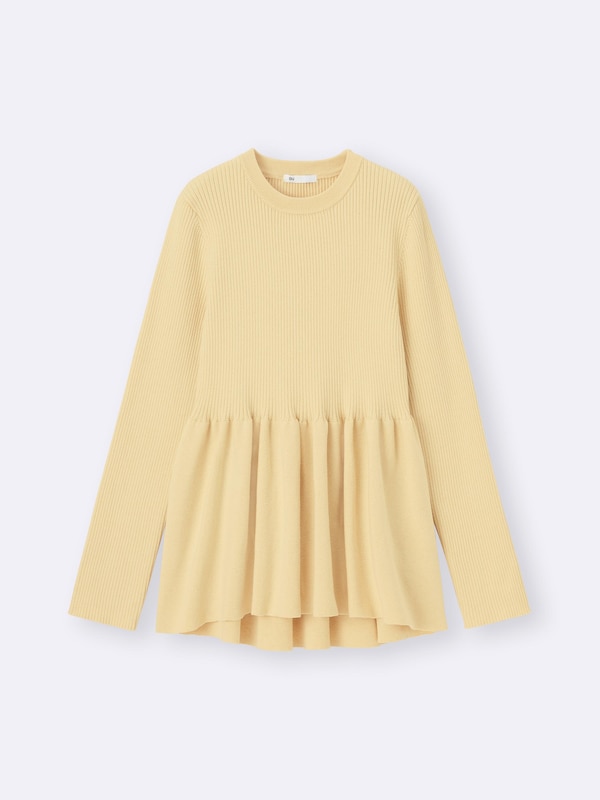 Peplum Knitted Pullover