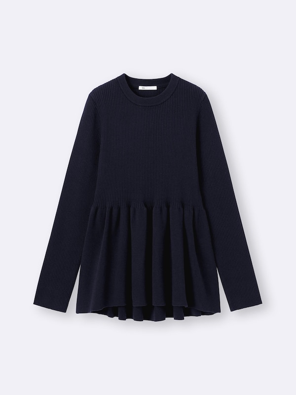 Peplum Knitted Pullover