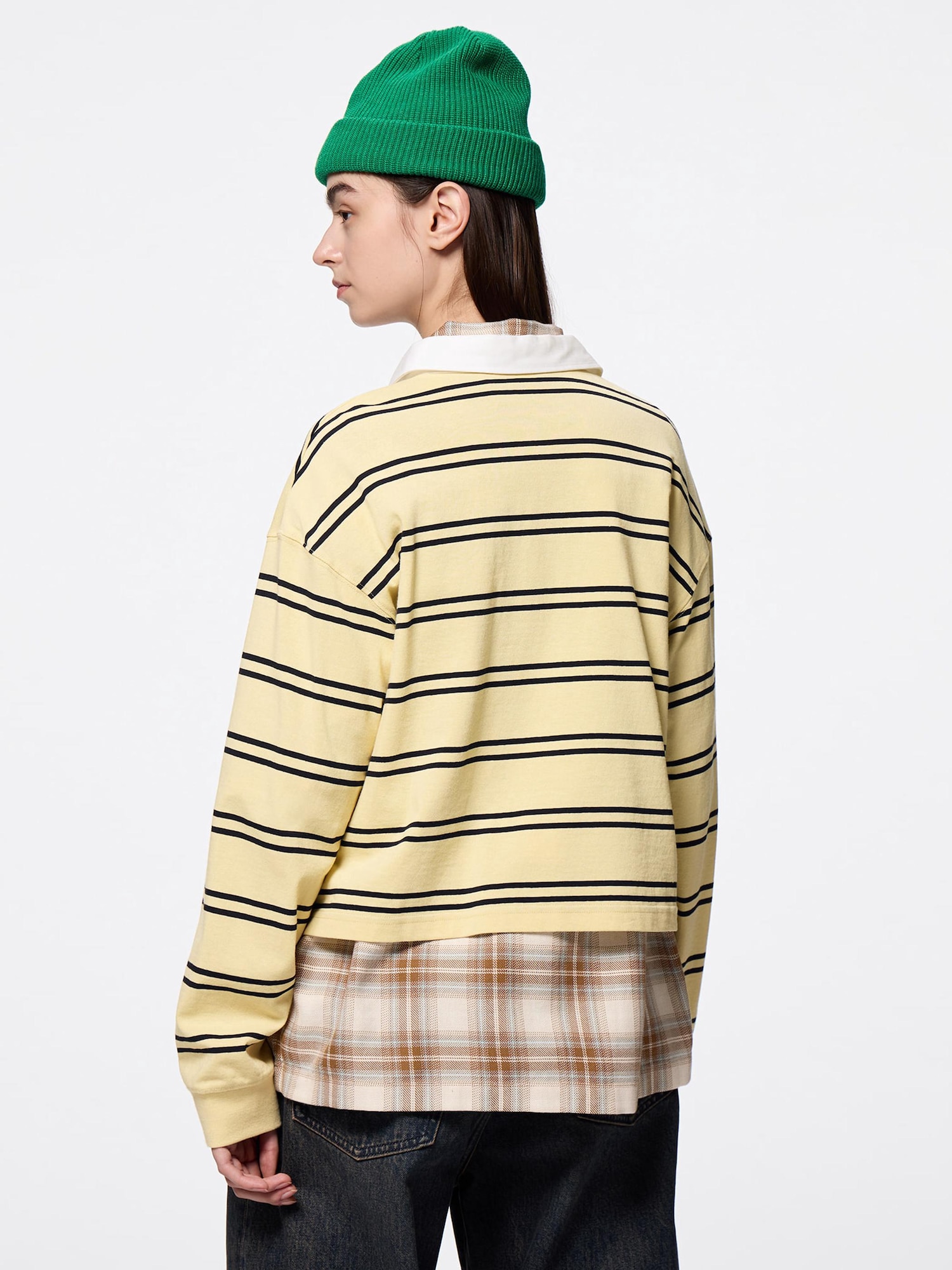 Striped Rugger Shirt | Long | GU US Striped Rugger Shirt | Long | GU US