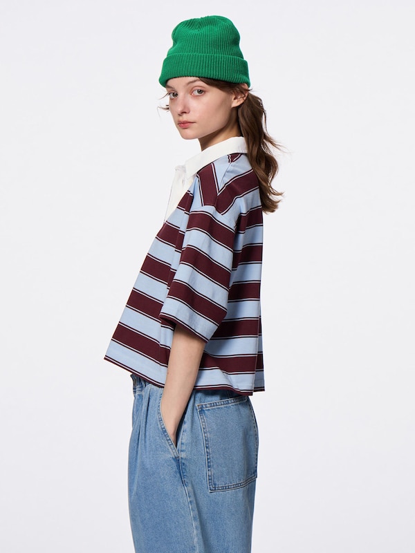 Striped Rugger Shirt | HalfSlv