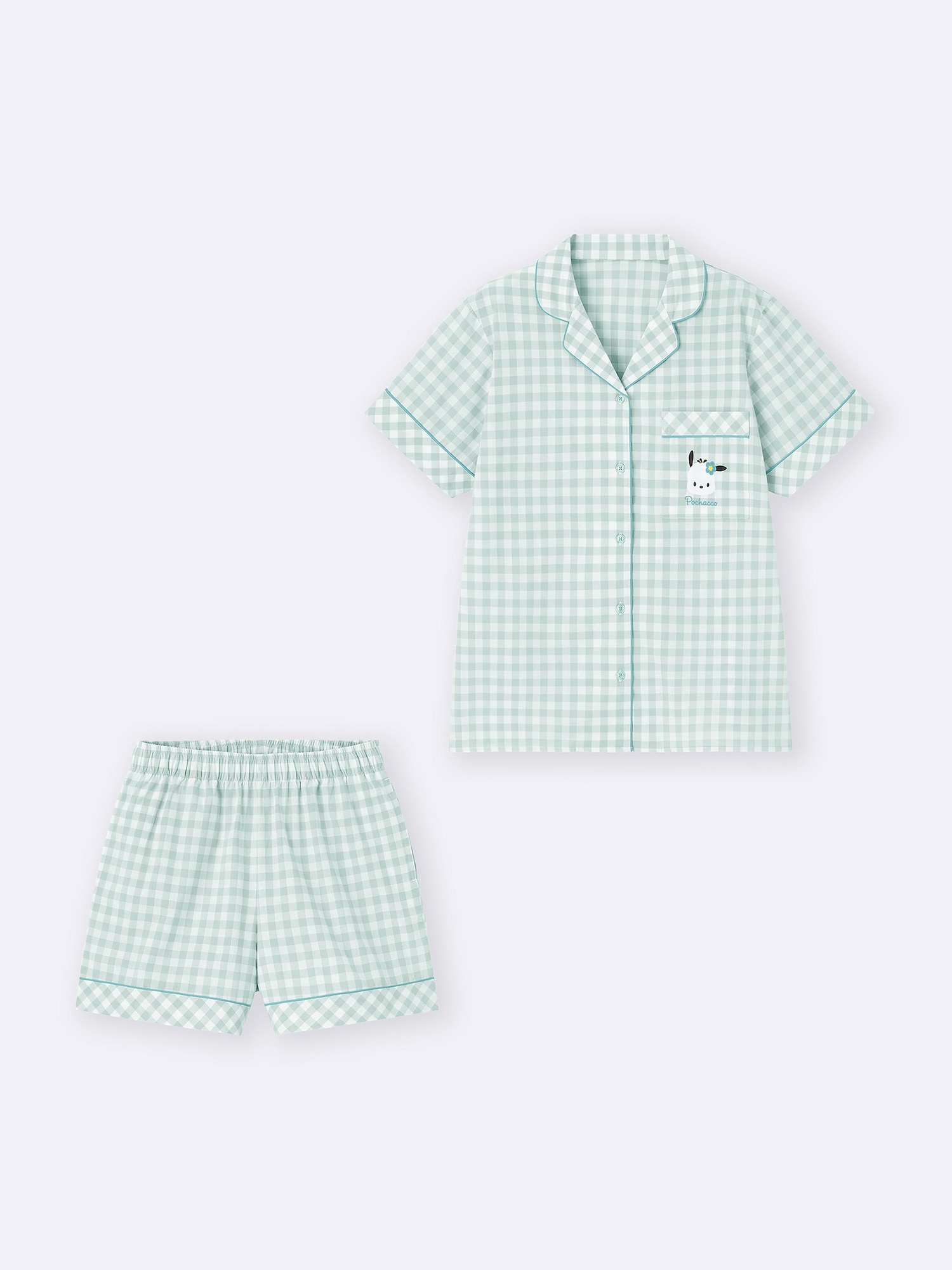 ★ SPAO★ Sanrio Characters Short Sleeve Pajamas LIGHT BLUE ☆ SPAO☆ Sanrio Characters Short Sleeve Pajamas LIGHT BLUE