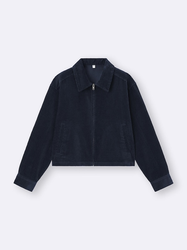 Corduroy Zip-Up Shirt Jacket