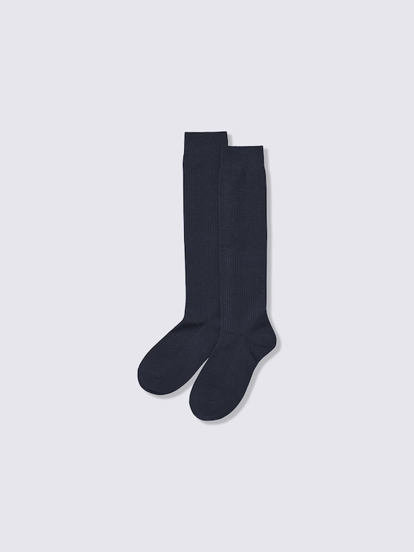 Ribbed High Socks
