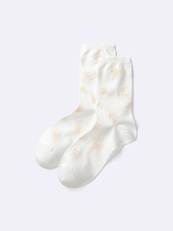 Crew Socks | Shiny Flower